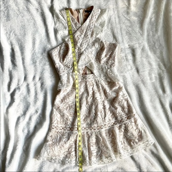 NWT BCBCMAXAZRIA CAREEN RUFFLE DRESS BRIDAL SHOWER - Picture 7 of 7